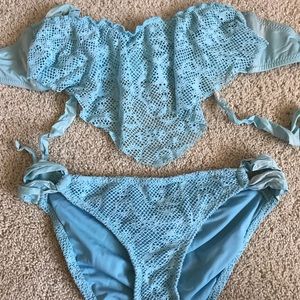 Blue bikini